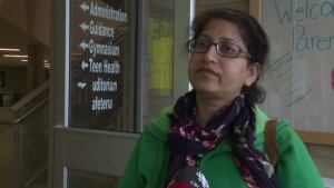 Sumaira Manzoor, a Halifax parent, is concerned about the traffic her kids would encounter.