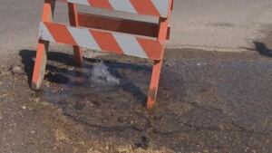 water main break