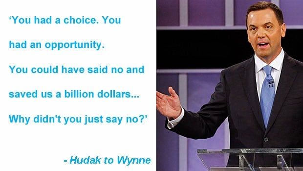 Leaders debate quotes: Tim Hudak