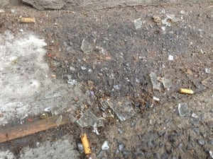 Shards of glass