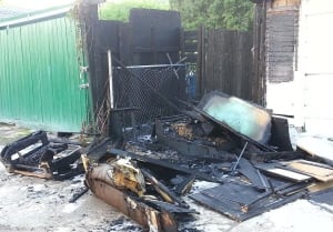 Garage fire