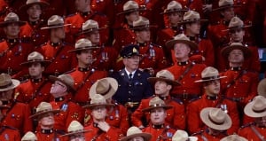 RCMP funeral interior