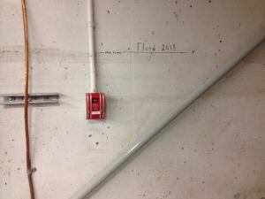 City hall flood line