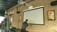 Earl of Sussex projector screen
