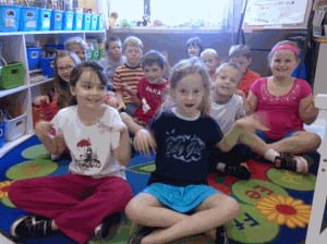 Grade 2 students at Janeville Elementary School in Bathurst