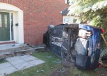 SUV crash into Kanata home (June 15, 2014)