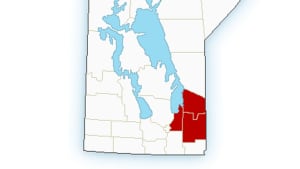 SE Manitoba rainfall warning