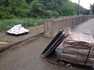 Medicine Hat flood wall