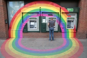 Toronto Church Street rainbow ATM