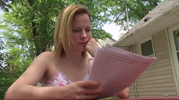 Lindsay Olafson with radon test results