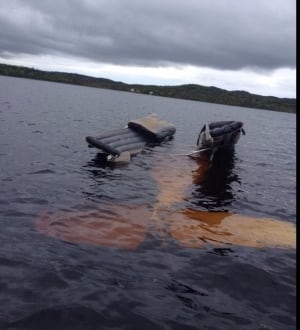 Float plane in Garnish Pond