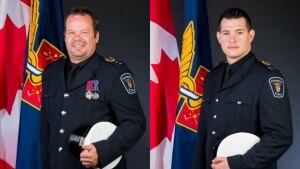 Supt. Craig MacInnes, left, and paramedic Reid Purdy