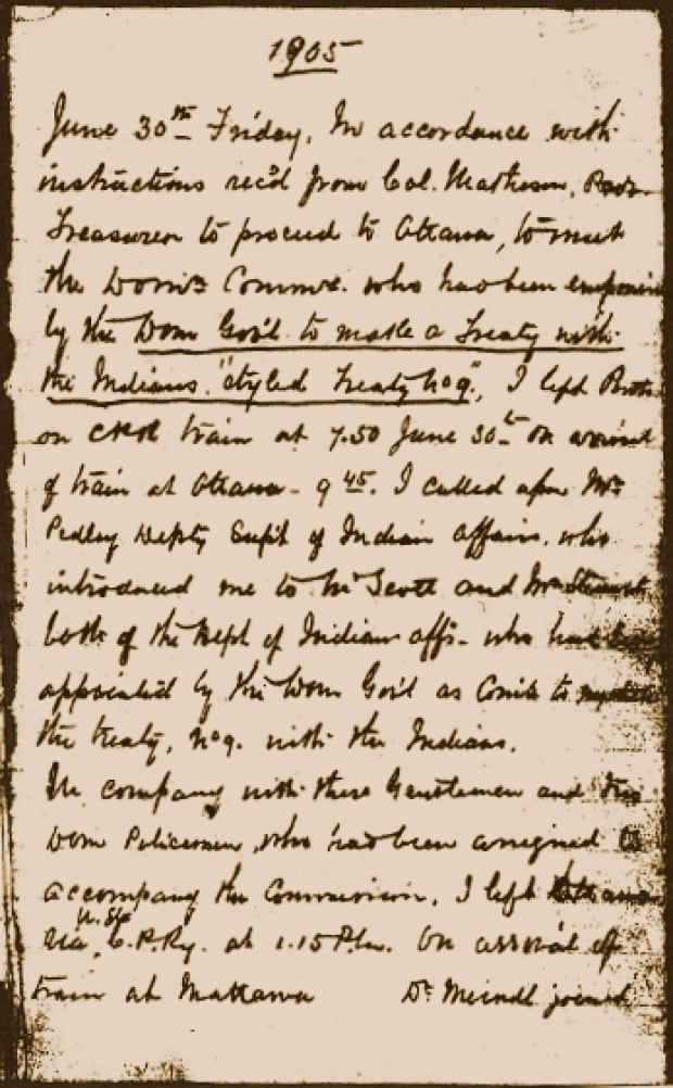 Daniel MacMartin's 1905 Treaty 9 Diary