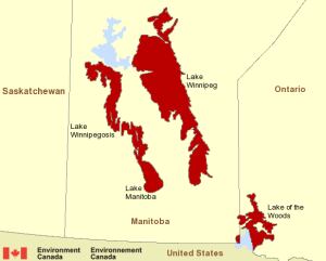 Gale wind Lake Winnipeg