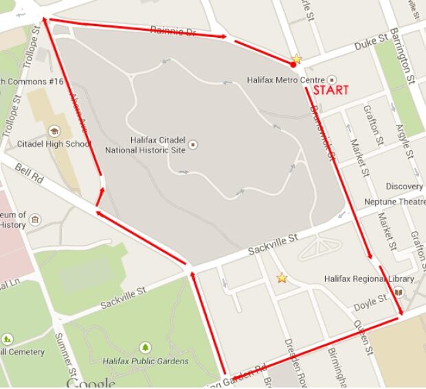 Royal Nova Scotia International Tattoo Parade route