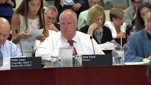 Mayor Rob Ford at city hall on July 2, 2014