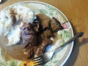 Needle in roast beef