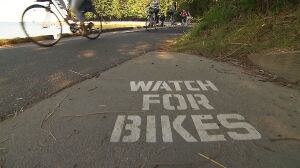 Watch for Bikes - Vancouver's Stanley Park Seawall