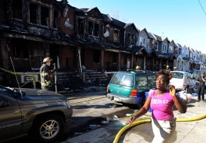 APTOPIX Fatal Row House FIre