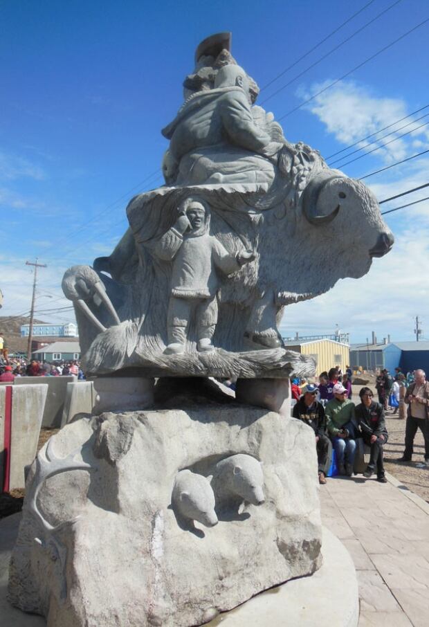 NTI land claim 20th anniversary sculpture