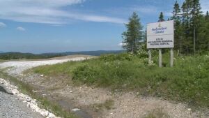 Site of the new Corner Brook hospital