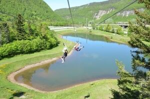 zip line spider challenge Steady Brook