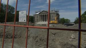 Colonial Building construction Bannerman Park