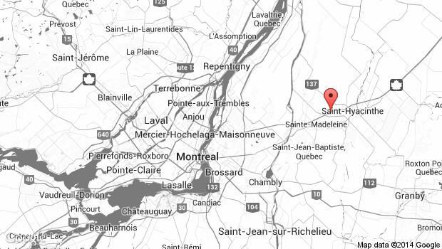 Map of crash site