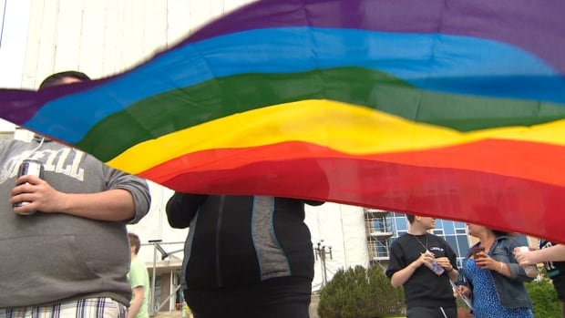 Pride flag in St. John's