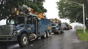 Power crews head to Hanwell Road to restore electricity