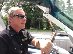Brad Wall in Shelby Mustang