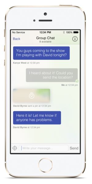 goTenna app screenshot