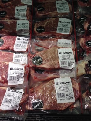 Wagyu meat at Toronto Loblaws