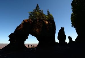 Hopewell rocks sandstone arch