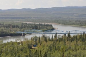 Pelly Crossing, Yukon bridge