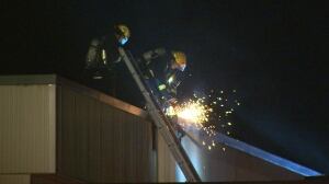 Sunshine Hills elementary school fire - July 23, 2014