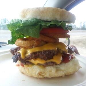 Bannock Burger on the menu