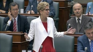 Premier Kathleen Wynne at the Ontario Legislature on July 24
