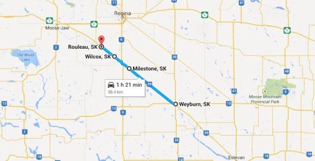 Police pursuit ending in Rouleau