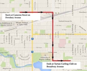 Queen city ex parade map