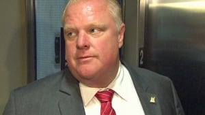 Mayor Rob Ford at Toronto City Hall on July 28, 2014