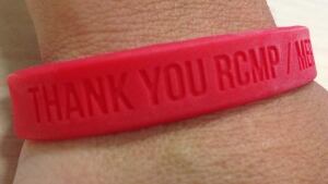 Red RCMP bracelets