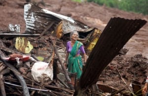 India Landslide damage