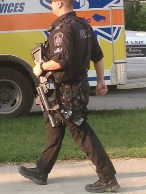 Police standoff