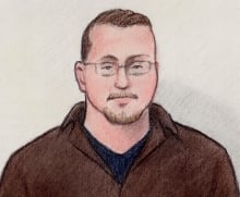 Robert Campbell courthouse sketch cyberbullying charges August 1 2014