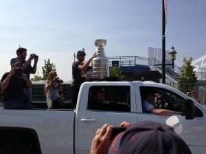 Mike Richards with Stanley Cup