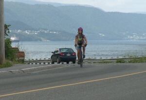 Maike van Niekerk cycling Corner Brook