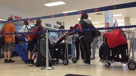 Charlottetown Airport queue