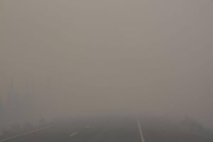NWT Highway 3 smoke conditions
