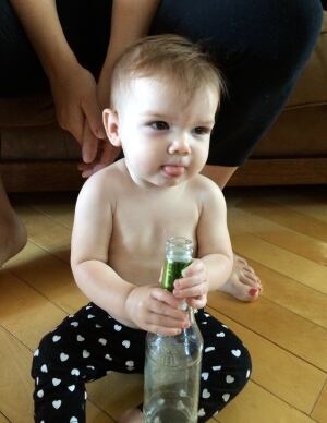 Wal-Mart inappropriate baby photo beer bottle Robin Walsh